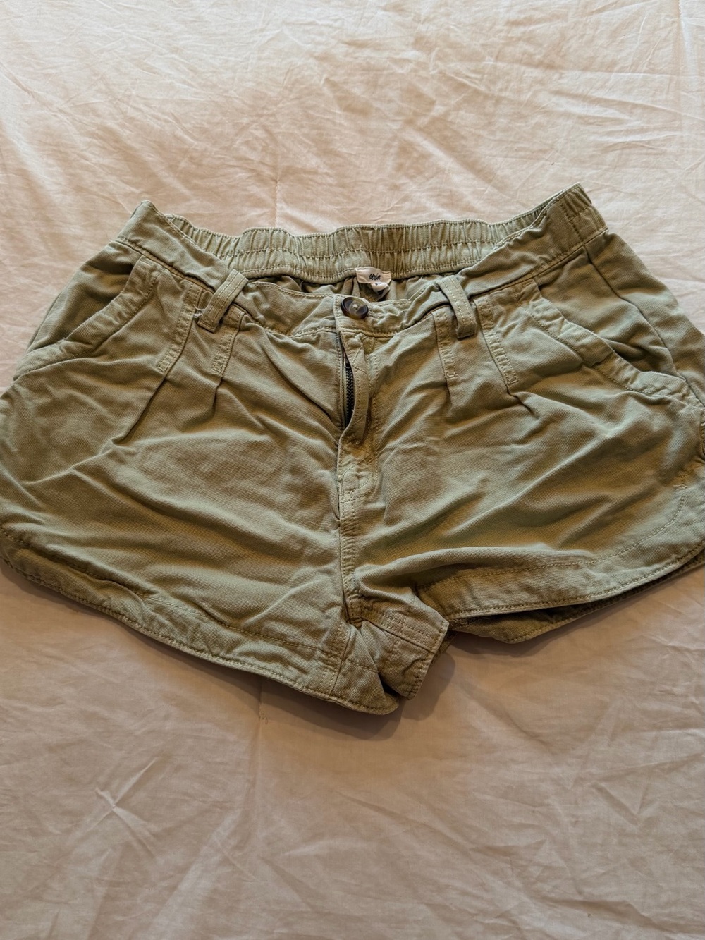 Aerie Women's Olive Utility Cotton Shorts
